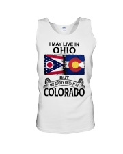 Began In Colorado - May Live InOhio Unisex Tank tile