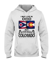 Began In Colorado - May Live InOhio Hooded Sweatshirt tile