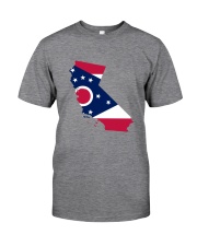 OHIO FLAG IN CALIFORNIA Classic T-Shirt tile