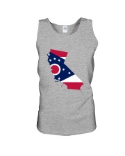 OHIO FLAG IN CALIFORNIA Unisex Tank tile