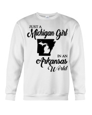 MICHIGAN GIRL IN ARKANSAS Crewneck Sweatshirt tile