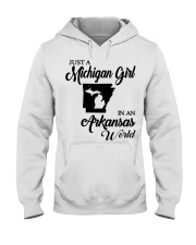MICHIGAN GIRL IN ARKANSAS Hooded Sweatshirt tile