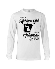 MICHIGAN GIRL IN ARKANSAS Long Sleeve Tee tile