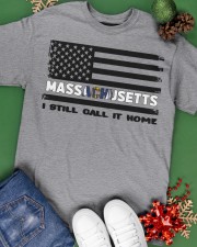 Flag Massachusetts- Call It Home Classic T-Shirt apparel-classic-tshirt-lifestyle-back-69