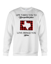 Love Brings You Home Texas Colorado Crewneck Sweatshirt tile