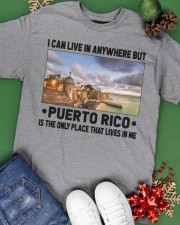 Puerto Rico Only Place Lives In Me Classic T-Shirt apparel-classic-tshirt-lifestyle-back-69