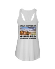 Puerto Rico Only Place Lives In Me Ladies Flowy Tank tile