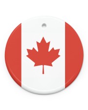 Flag Canada Circle ornament - single (porcelain) front