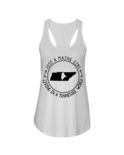 MAINE GIRL LIVING IN TENNESSEE Ladies Flowy Tank tile