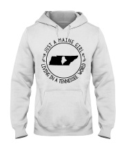 MAINE GIRL LIVING IN TENNESSEE Hooded Sweatshirt tile