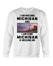 I Am Missing Michigan Crewneck Sweatshirt tile