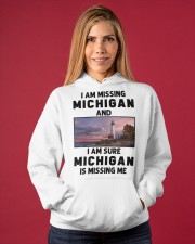 I Am Missing Michigan Hooded Sweatshirt apparel-hooded-sweatshirt-lifestyle-front-86