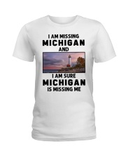 I Am Missing Michigan Ladies T-Shirt tile