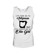 OHIO GIRL LIFE TOOK ME TO ARKANSAS Unisex Tank tile