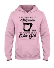 OHIO GIRL LIFE TOOK ME TO ARKANSAS Hooded Sweatshirt front