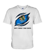 Don't Forget Your Roots - Oklahoma V-Neck T-Shirt tile