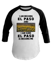 I Am Missing El Paso Baseball Tee tile