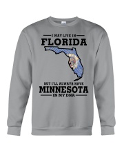 LIVE IN FLORIDA MINNESOTA IN MY DNA Crewneck Sweatshirt tile