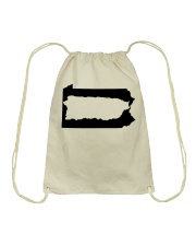 MAP PUERTO RICO IN PENNSYLVANIA Drawstring Bag tile