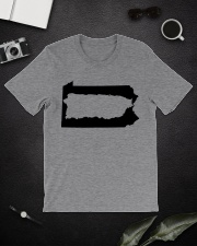 MAP PUERTO RICO IN PENNSYLVANIA Classic T-Shirt lifestyle-mens-crewneck-front-16