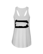 MAP PUERTO RICO IN PENNSYLVANIA Ladies Flowy Tank tile