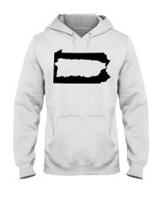 MAP PUERTO RICO IN PENNSYLVANIA Hooded Sweatshirt tile