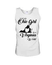 OHIO GIRL IN VIRGINIA Unisex Tank tile