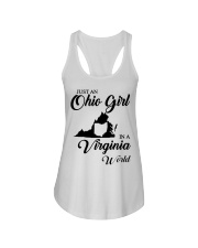 OHIO GIRL IN VIRGINIA Ladies Flowy Tank tile