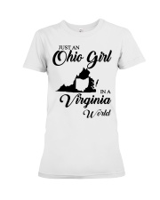 OHIO GIRL IN VIRGINIA Premium Fit Ladies Tee tile