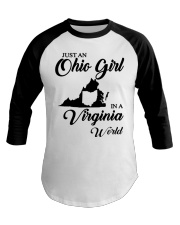 OHIO GIRL IN VIRGINIA Baseball Tee tile