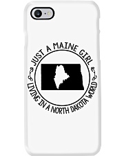 MAINE GIRL LIVING IN NORTH DAKOTA Phone Case tile