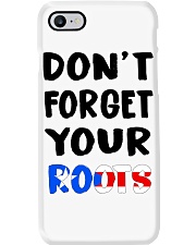 Puerto Rico Flag Don't Forget Your Roots Phone Case tile