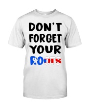 Puerto Rico Flag Don't Forget Your Roots Classic T-Shirt tile