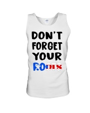 Puerto Rico Flag Don't Forget Your Roots Unisex Tank tile