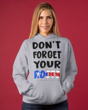 Puerto Rico Flag Don't Forget Your Roots Hooded Sweatshirt apparel-hooded-sweatshirt-lifestyle-front-86