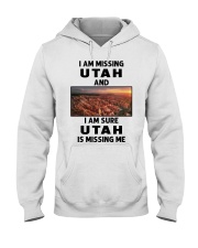 I Am Missing Utah Hooded Sweatshirt tile