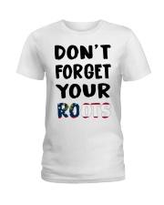 Georgia Flag Don't Forget Your Roots Ladies T-Shirt tile