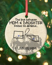 The Love Mom And Daughter Oklahoma Colorado Circle ornament - single (porcelain) custom-circle-ornament-single-porcelain-lifestyle-11