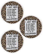 I Just Need To Go To Philippines Circle Ornament (Wood tile