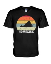 Vintage Homesick Virginia V-Neck T-Shirt tile