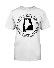 MAINE GIRL LIVING IN ALABAMA Classic T-Shirt tile