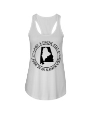 MAINE GIRL LIVING IN ALABAMA Ladies Flowy Tank tile
