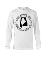 MAINE GIRL LIVING IN ALABAMA Long Sleeve Tee tile