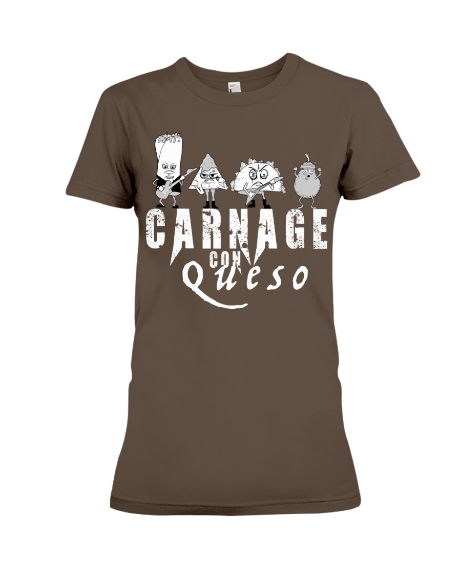 Carnage con Queso Premium Fit Ladies Tee