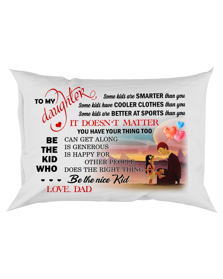 TO MY DAUGHTER - DAD Rectangular Pillowcase