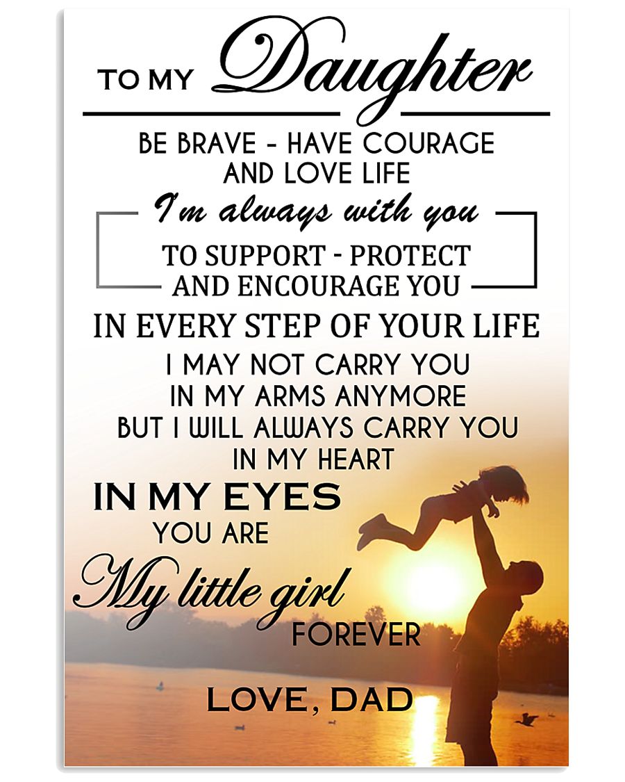 MY DAUGHTER - DAD 24x36 Poster