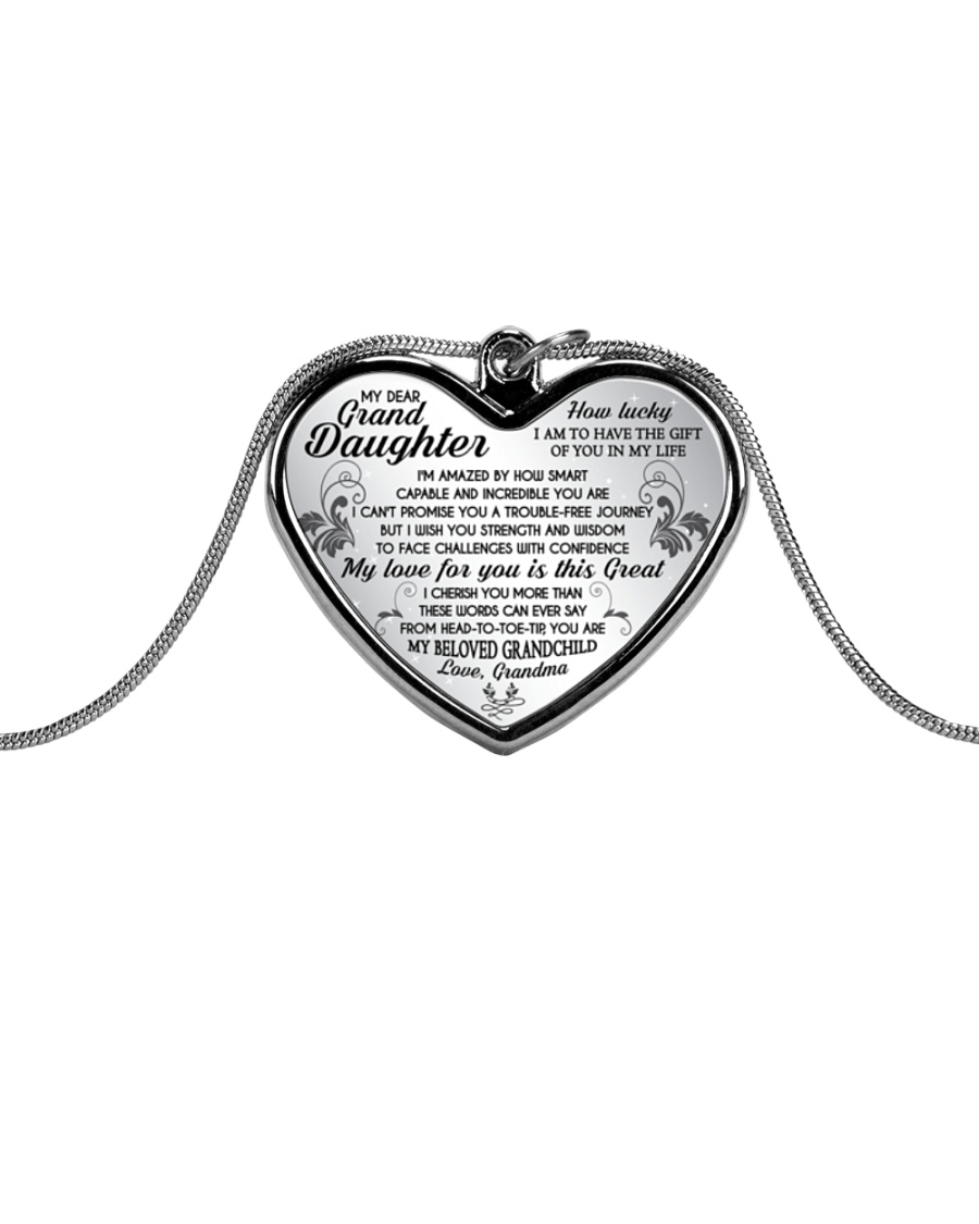 MY GRANDDAUGHTER Metallic Heart Necklace