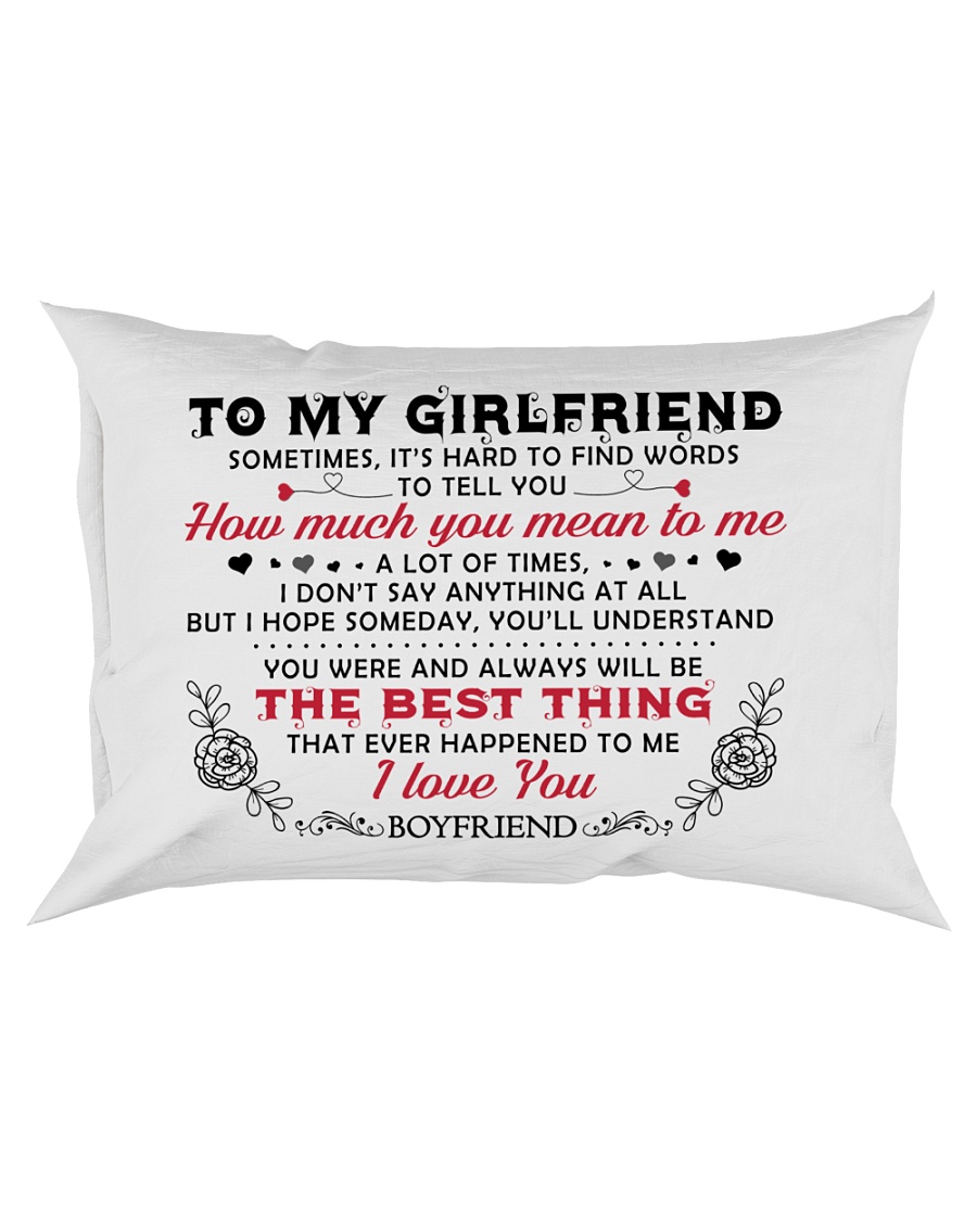 TO GIRLFRIEND Rectangular Pillowcase