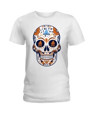 Camping Sugar Skull Ladies T-Shirt thumbnail