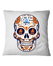 Camping Sugar Skull Square Pillowcase front